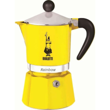 Bialetti Rainbow 1 személyes Kotyogós kávéfőző - Sárga kávéfőző