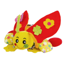 Biba Toys Katica plüss bébijáték puzzle, kirakós