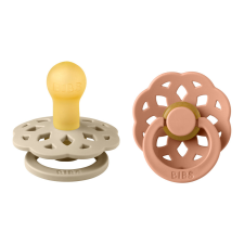 BIBS Boheme cumi 2-es szett, (Vanília/Barack), 0-6 hó cumi