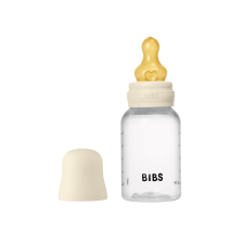 Bibs cumisüvegszett 150 ml - natúr kaucsuk cumifejjel - krémfehér cumisüveg
