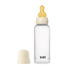Bibs cumisüvegszett 270 ml - natúr kaucsuk cumifejjel - krémfehér cumisüveg