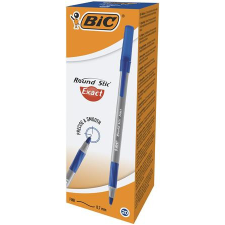 Bic Golyóstoll, 0,28 mm, kupakos, BIC &quot;Round Stic Exact&quot;, kék toll