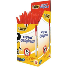 Bic Golyóstoll, 0,32 mm, kupakos, BIC "Cristal Original", piros toll