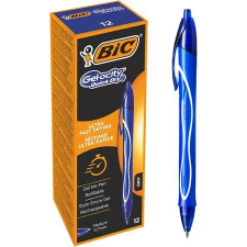 Bic Zseléstoll, 0,3 mm, nyomógombos, BIC "Gel-ocity Quick Dry", kék toll