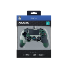 Big Ben Nacon vezetékes kontroller, zöld / terepmintás (PlayStation 4) videójáték kiegészítő