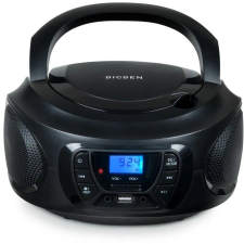 Bigben Interactive CD62 CD/Rádiómagnó Black hordozható cd és kazettás rádió hangszóróval