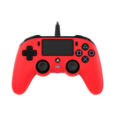 Bigben Interactive Nacon vezetékes kontroller piros színben (PS4) videójáték kiegészítő