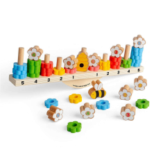 Bigjigs Balance játék - Bee Balance kreatív és készségfejlesztő