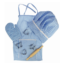 Bigjigs Blue Chef gyerek konyhai kötény készlet kék konyhakészlet