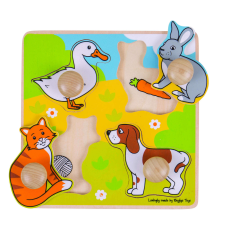 Bigjigs Első rejtvényem - Háziállatok puzzle, kirakós