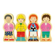 Bigjigs fa puzzle Nemzetiségek 12 db puzzle, kirakós