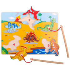 Bigjigs Mágneses játék - Vad dinoszauruszok társasjáték