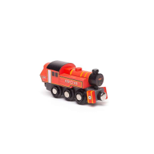Bigjigs Piros gőzmozdony - fa vonat - Ivatt Engine - BJT493 kisvasút