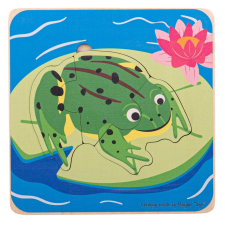 Bigjigs puzzle Életciklusok - Béka 24 db puzzle, kirakós