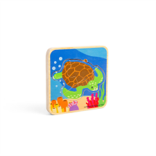 Bigjigs puzzle Életciklusok - Teknős 24 db puzzle, kirakós
