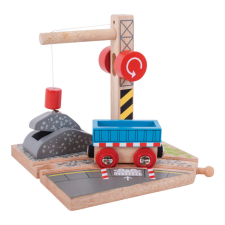 Bigjigs Rail fa daru kővel kreatív és készségfejlesztő