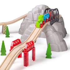 Bigjigs Rail fa hullámvasút készlet kreatív és készségfejlesztő