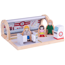 Bigjigs Rail fa metróállomás kreatív és készségfejlesztő