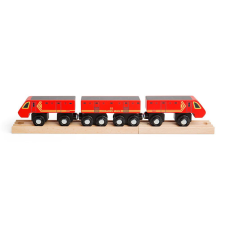 Bigjigs Rail fa postavonat szett kreatív és készségfejlesztő