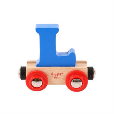 Bigjigs Rail fa vagon L betűvel kreatív és készségfejlesztő