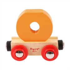 bigjigs rail fa vonatkocsi - o betű vágány