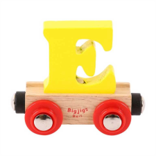 Bigjigs Rail fából készült betű vagon - E kisvasút