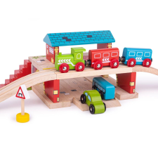 Bigjigs Rail Föld feletti állomás vágány