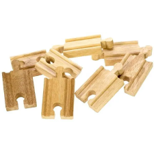 Bigjigs Toys Bigjigs Egyenes vonatpálya, 8 db kisvasút