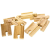 Bigjigs Toys Bigjigs Egyenes vonatpálya, 8 db