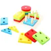 Bigjigs Toys Bigjigs Forma rakás pálcikákra, fejlesztő játék