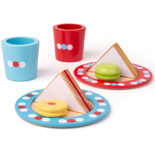  Bigjigs Toys pöttyös uzsonnakészlet konyhakészlet