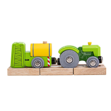 Bigjigs traktor és permetező (BJT070) kisvasút