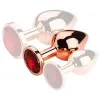  Bijou Rouge – prémium piros arany anális dugó M (7,5 x 3,3 cm)