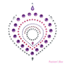 Bijoux Indiscrets Csillogó gyémántok intim ékszer szett - 3 részes (pink-lila) fantázia ruha