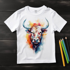  Bika póló (Gyerek)(Színes) gyerek póló