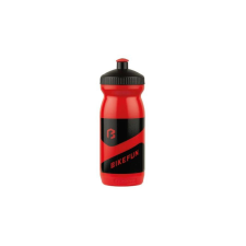 BikeFun 2020 műanyag kulacs, 600 ml, csavaros, piros kulacs, kulacstartó