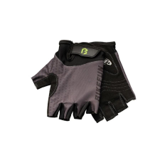 BikeFun Leader rövid ujjú kesztyű, fekete-szürke, XXL-es méret kerékpáros kesztyű