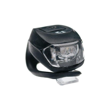 BikeFun Pixie elemes hátsó szilikonos villogó lámpa, 2 LED, fekete kerékpár lámpa