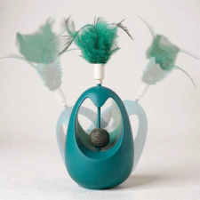  Billengő tollas cica tojás macskamentával játék macskáknak