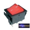  Billenő kapcsoló 2pol./6pin ON-ON 250V/15A - átlátszó piros