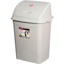  Billenő tetejű szemetes (fekete-szürke) 50L szemetes