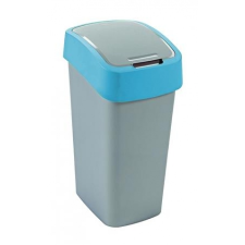 Billenős szelektív hulladékgyűjtő, műanyag, 50 l, CURVER, kék/szürke szemetes