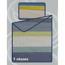  Billerbeck Bianka 7 részes pamut-szatén ágyneműhuzat, Happy Stripe (604) lakástextília