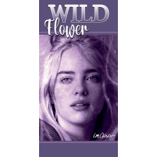 Billie Eilish Wild Flower fürdőlepedő, strand törölköző 70x140cm lakástextília