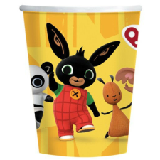  Bing Yellow papír pohár 8 db-os 250 ml party kellék