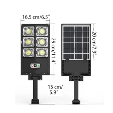 Bingoo 600w napelemes utcai lámpa kültéri világítás