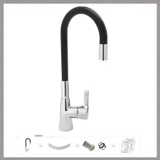 Bingoo Flexibilis konyhai csaptelep - fekete TO-75705 csaptelep