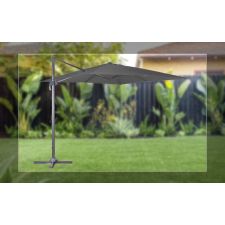 Bingoo HAPPY GREEN TUSCON függő napernyő 300x300cm szürke 50461100A kerti bútor