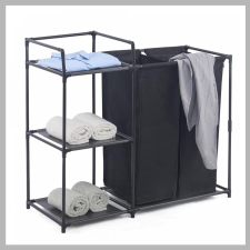 Bingoo Herzberg 2in1 szennyestartó 3 polccal HG-04531 bútor