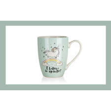 Bingoo Kerámia bögre UNICORN 340ml, világoszöld 60270021lg bögrék, csészék